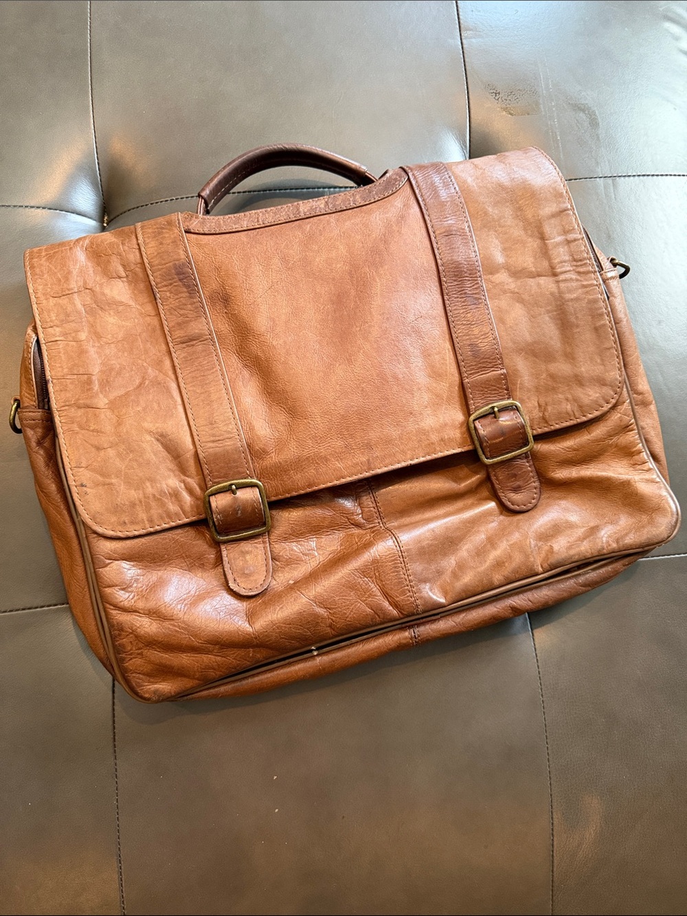 Vintage Unbranded Leather Briefcase